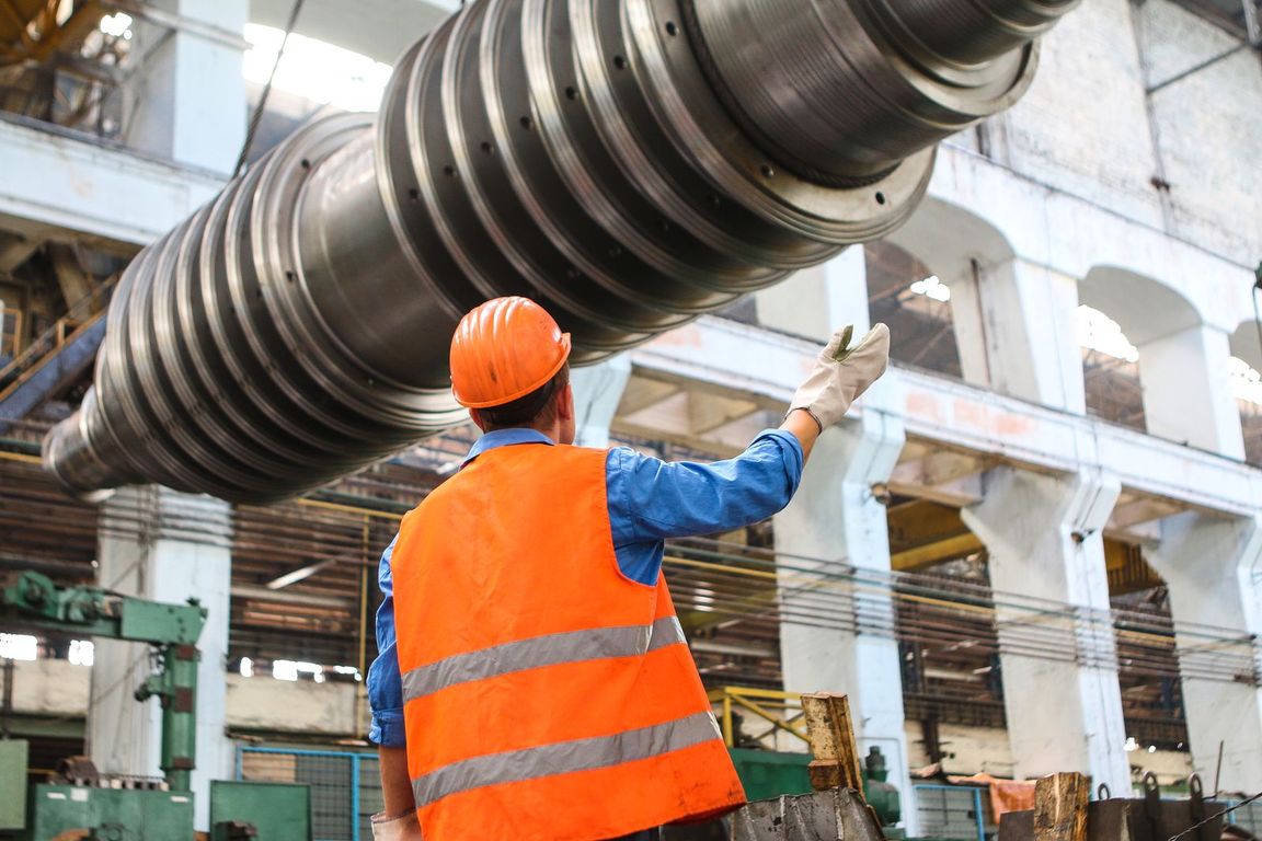 Industrial equipment on a workshop floor